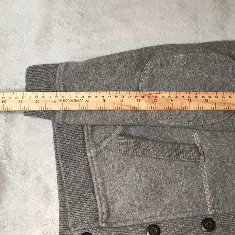 Y2K Men’s American Eagle Shawl CollarGrey Vintage Classic 1977 w/ pockets USXS - Picture 10 of 10